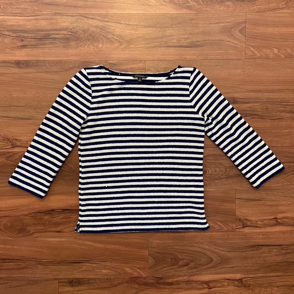 Banana Republic Striped Boat Neck Sweater